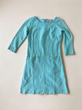 LILLY PULITZER Light Blue Aqua Shift Dress Size XS
